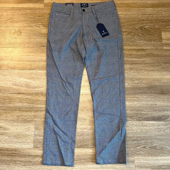 Ben Sherman grey plaid pants size 30x30 - Picture 2 of 8